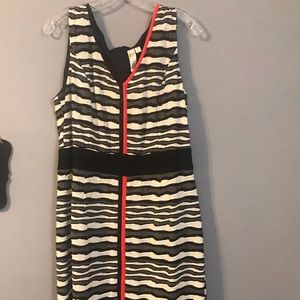 Dressy fitted dress with back zipper.